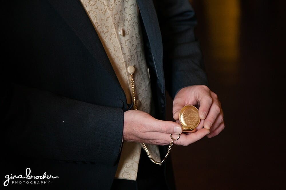 Pocket Watch Boston Wedding Photographer