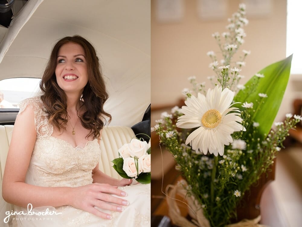 Bride Just Before Ceremony Wedding Car Boston Wedding Photographer