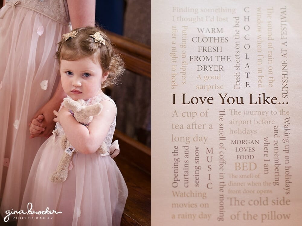 Butterfly Flower Girl in Pink Personal Ceremony Program Flower Girl Wedding Program Boston Wedding Photographer