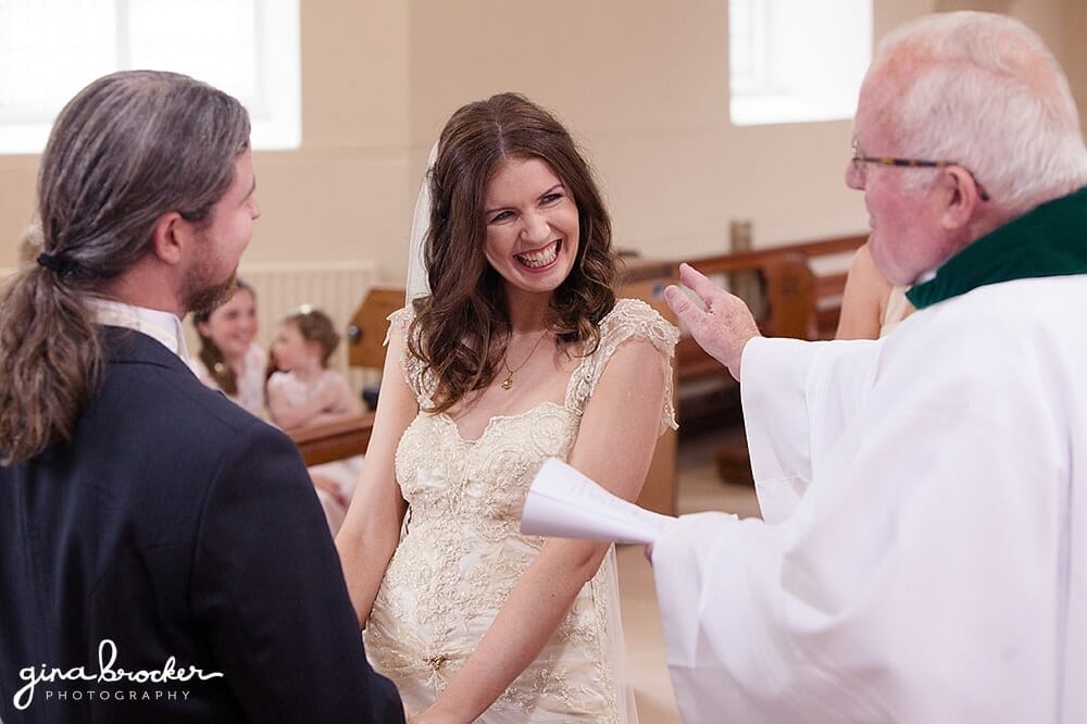 I Announce You as Husband and Wife Church Ceremony Boston Wedding Photographer