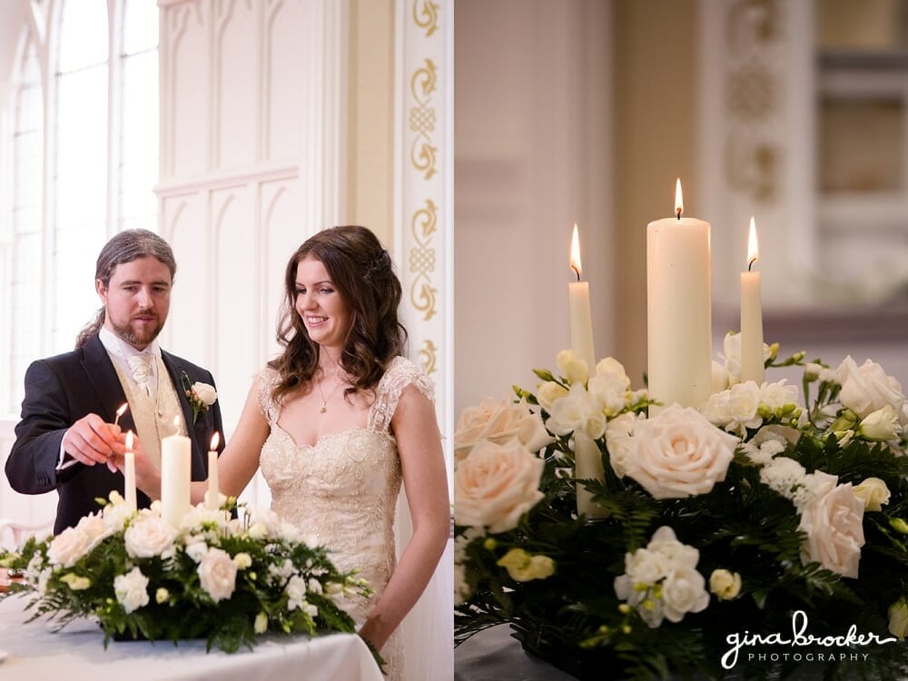 Candle Ceremony in Church Candle Ceremony Boston Wedding Photographer