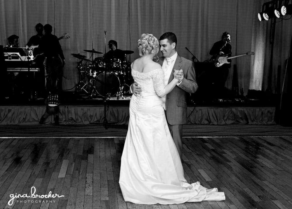 Romantic Bride and Groom first dance