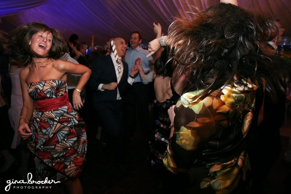 Guests dancing at Wedding