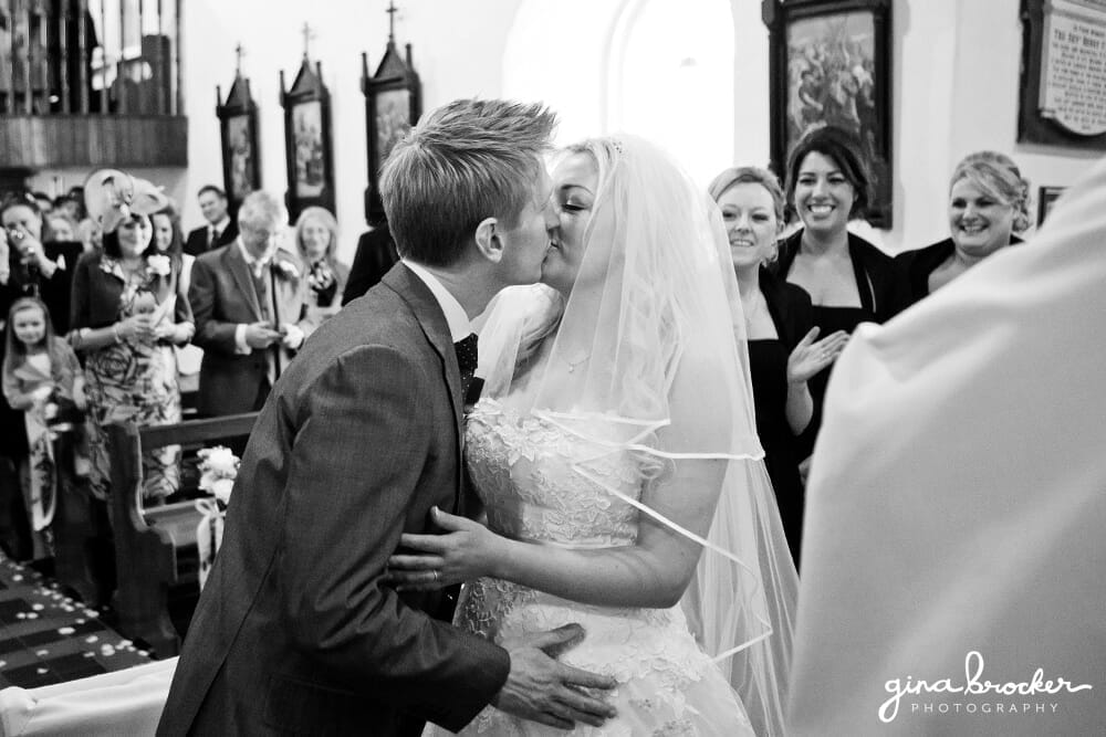 bride and groom first kiss bride and groom kiss as husband and wife