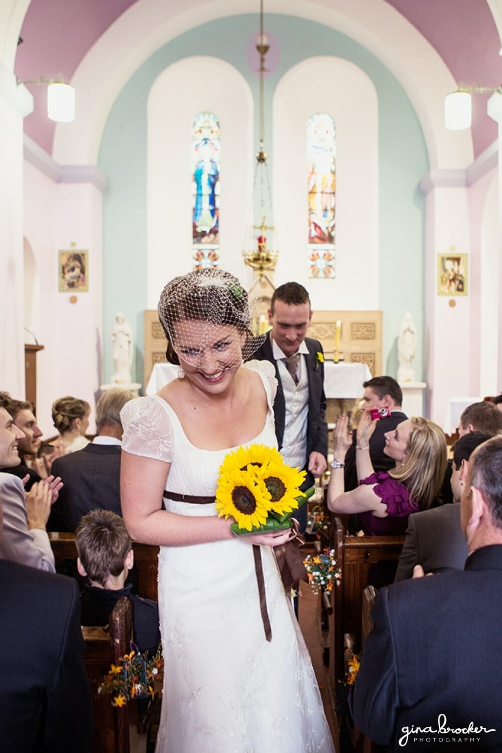 Bride and Groom Just Married