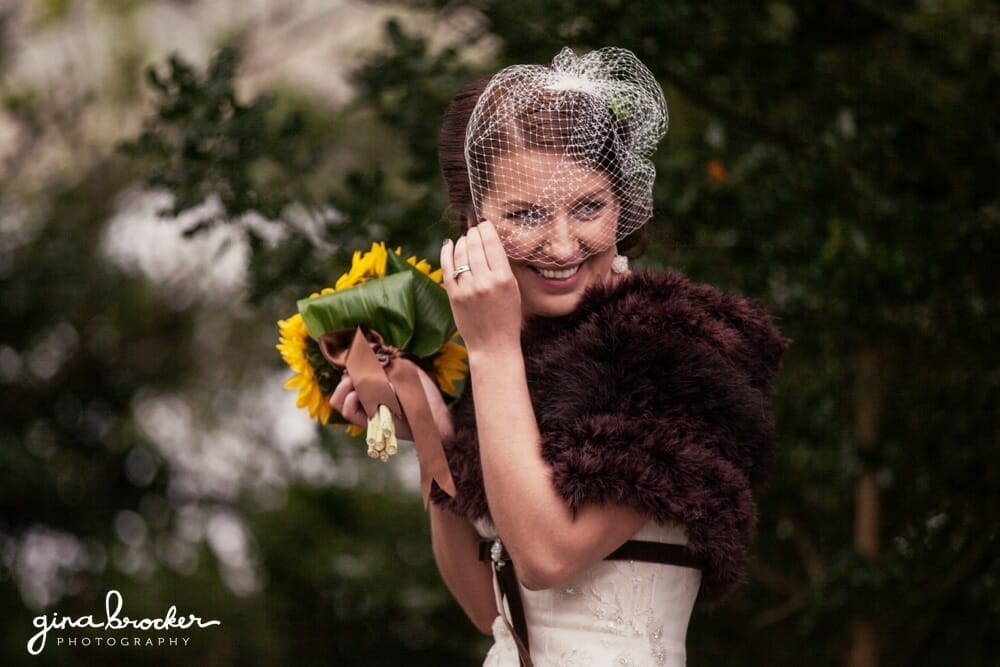 Mustard Yellow and Brown Vintage Inspired Bride