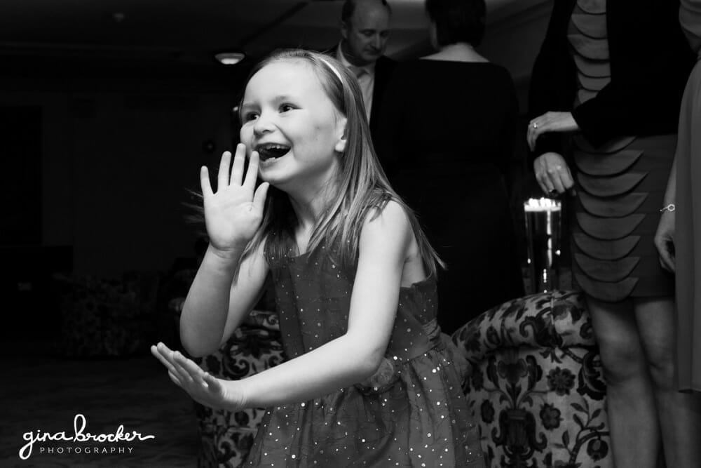 girl dancing at wedding