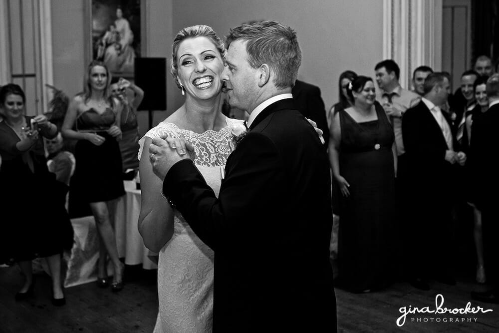 Bride Beaming During First Dance 43.Glowing.Bride.First.Dance.Boston.Wedding.Photographer