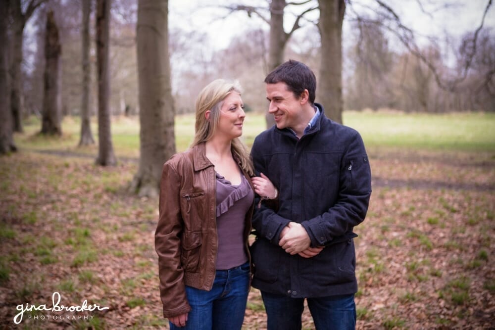 Engagement in Woods Relaxed Woodsy Engagement in Boston