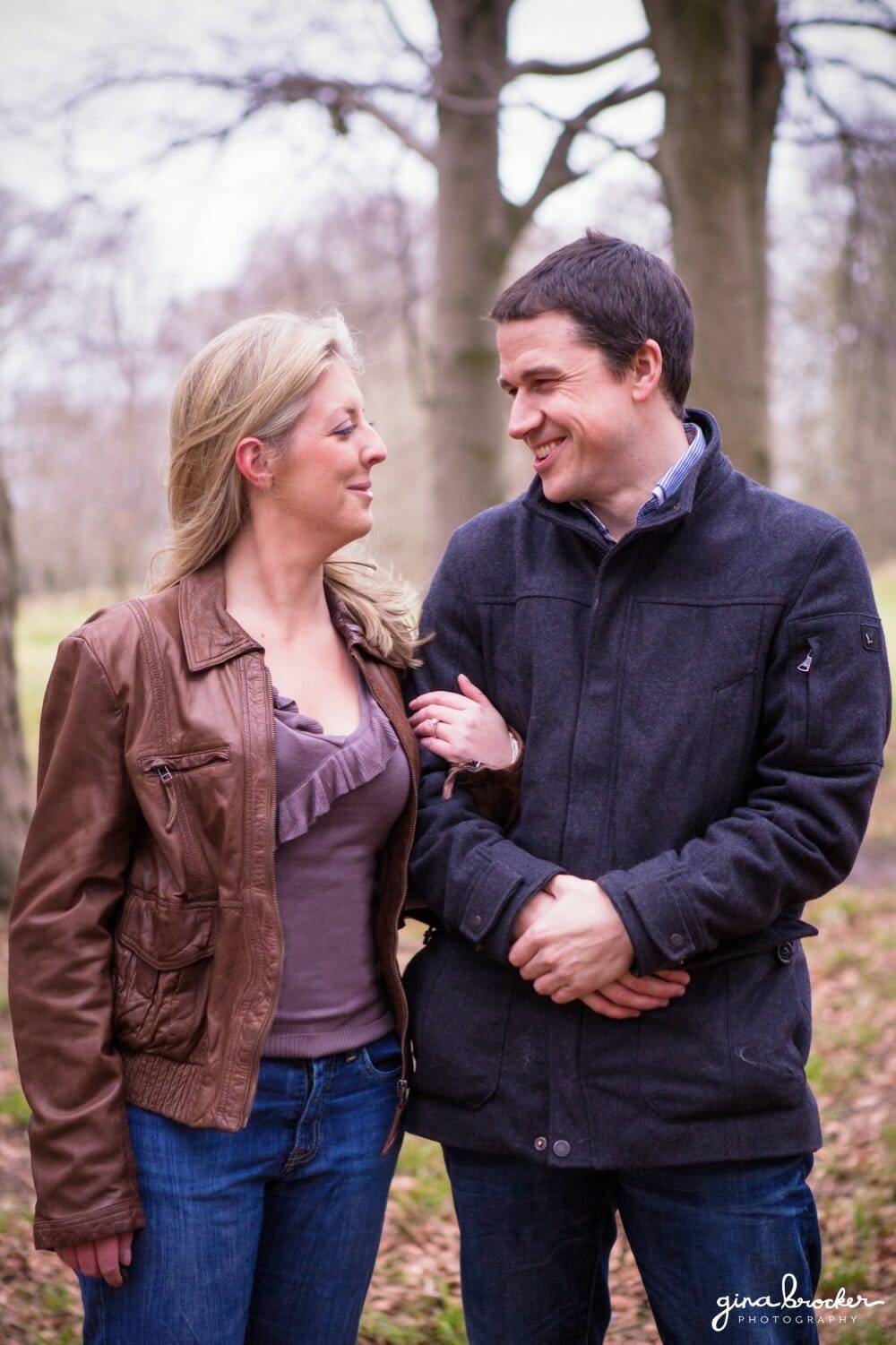 Engagement in Woods Relaxed Engagement in Boston