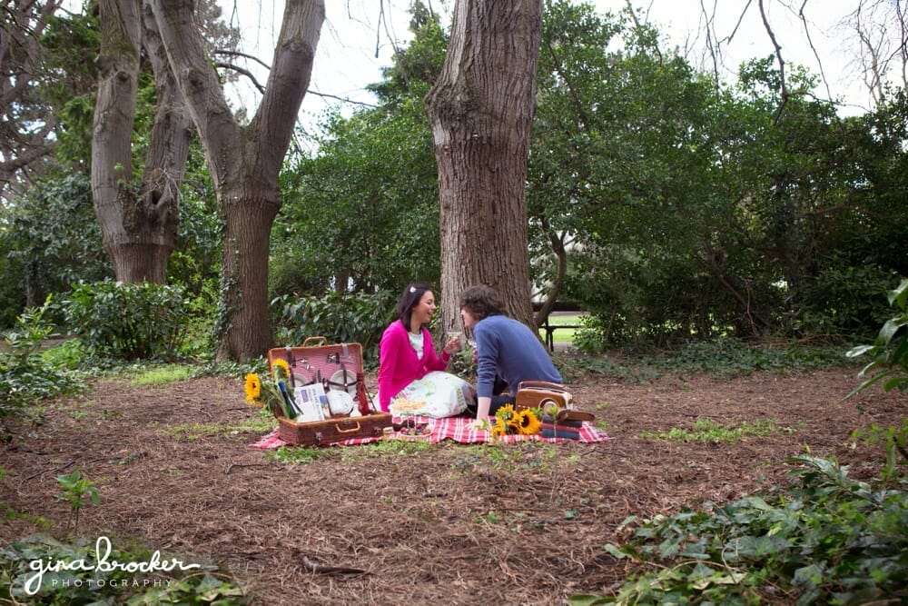 Rustic Picnic Love Story Session This couple have fun during their rustic picnic love story session