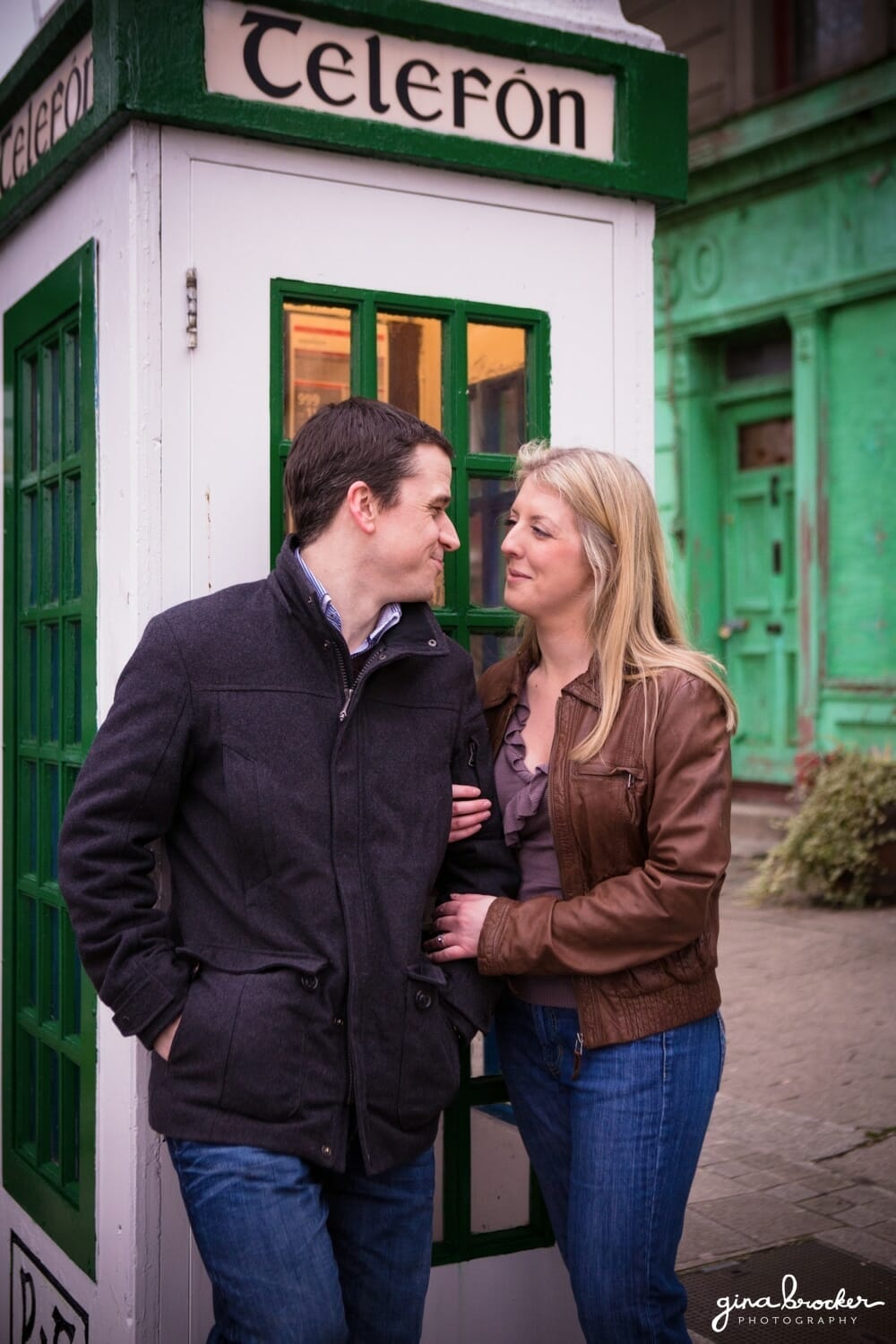 Engagement with Telephone Booth Engagement Telephone Booth