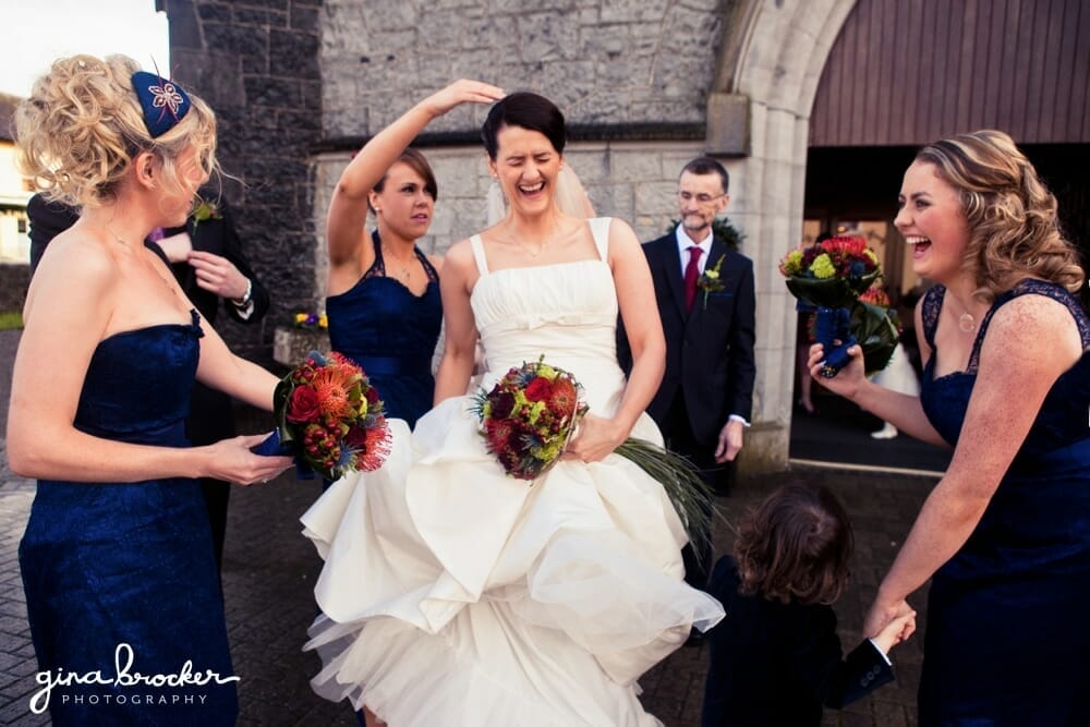 Bride with Bridesmaids 14.Relaxed.Rustic.Wedding.Party