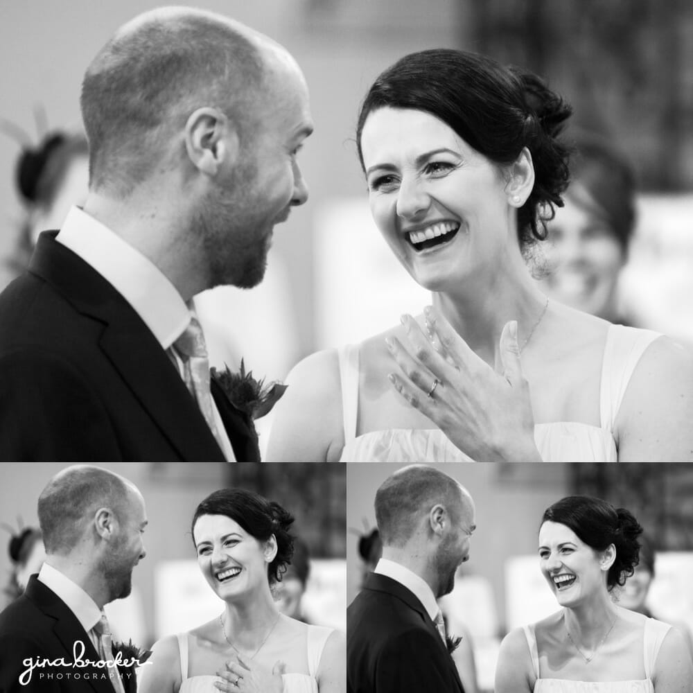 Bride and Groom Laughing Relaxed.Rustic.Wedding.Photojournalistic