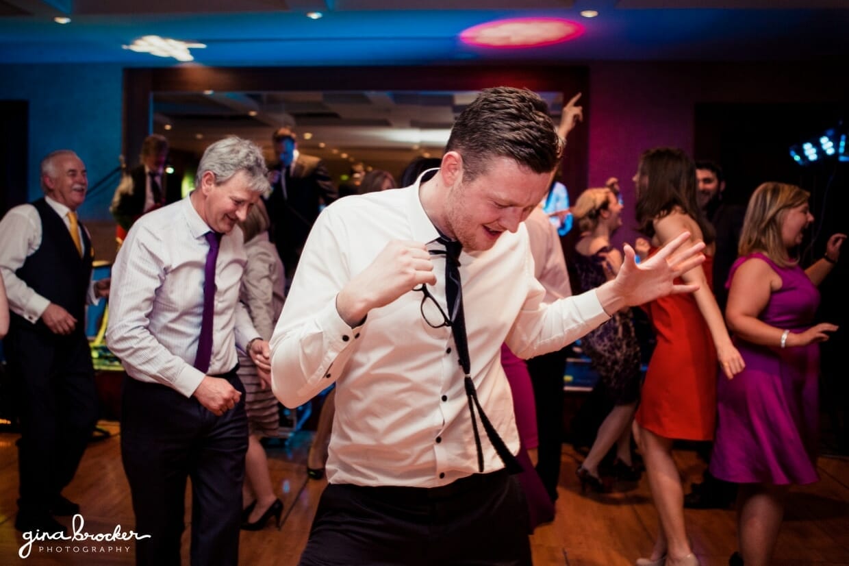 47.fun.wedding.dance.party The guest hit the dance floor during this retro and fun wedding