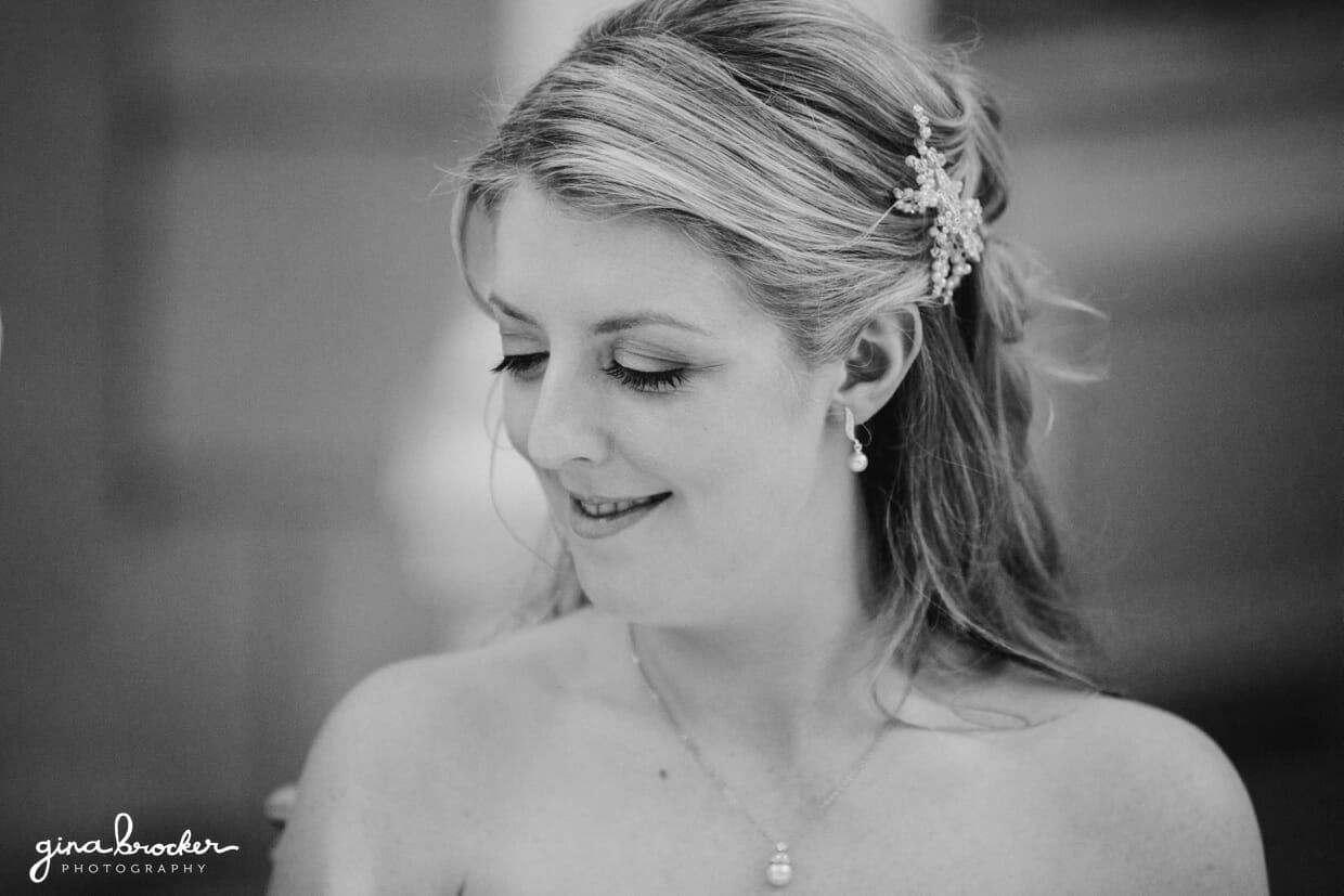 natural-bridal-portrait A natural portrait of a classic bride during her vintage inspired wedding reception