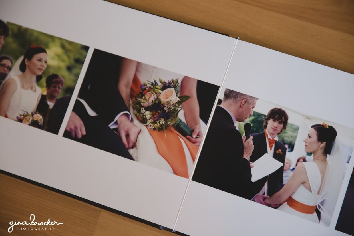 New Flush Mount Wedding Album Gina Brocker Photography