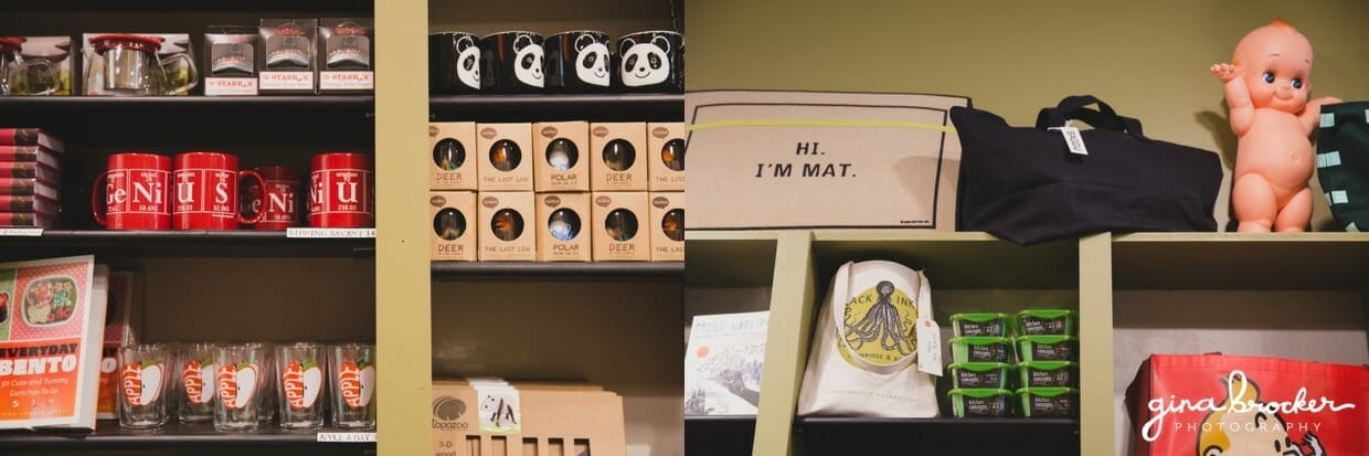 Lots of cleverly designed items for your home are available at Black Ink, a gift store in Boston's Beacon Hill