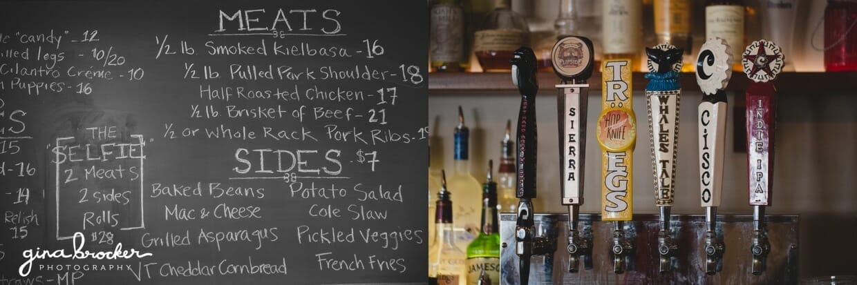 Photographs showing the interior of back yard bbq during a wedding rehearsal dinner in Nantucket, Massachusetts