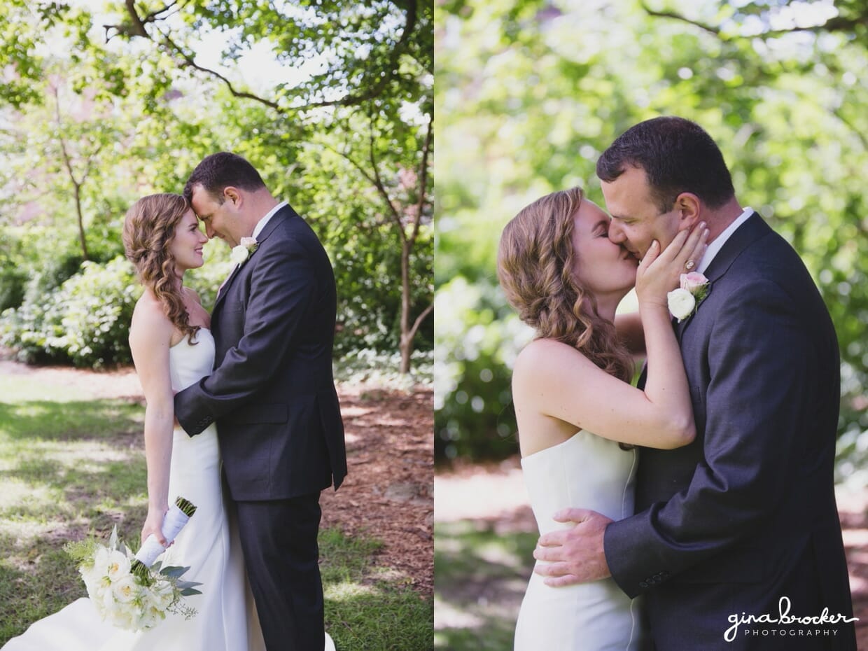 A very sweet and romantic first look during a classic and elegant wedding in Boston, Massachusetts