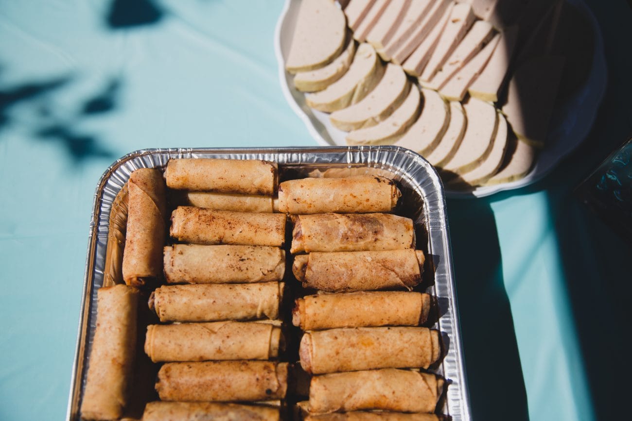 A detailed photograph of the food served following a vietnamese tea ceremony in Boston