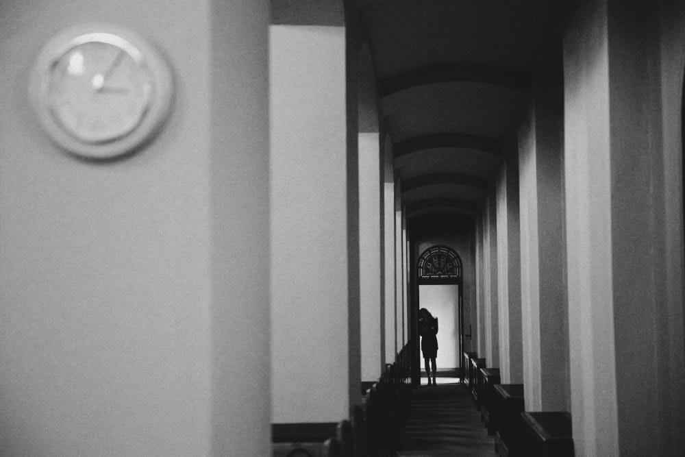 A documentary photograph of wedding ceremony at St. Augustin's Church in Newport, Rhode Island