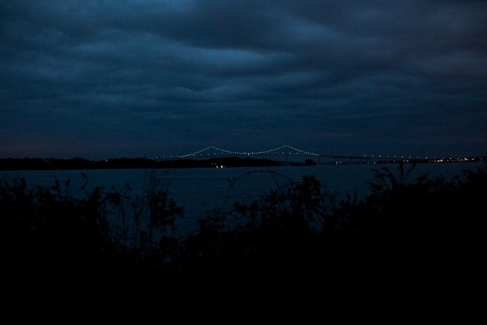 An artistic photograph of Newport, Rhode Island from the Castle Hill Inn Wedding Venue 