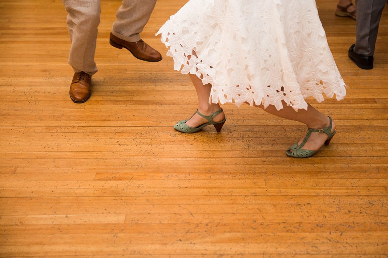 A documentary photograph of guests dancing at a Lyman Estate Wedding in Boston, Massachusetts