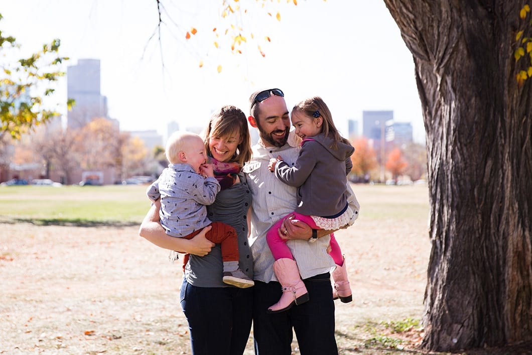 This lifestyle portrait of a family at the park is one of the best family photographs of 2016