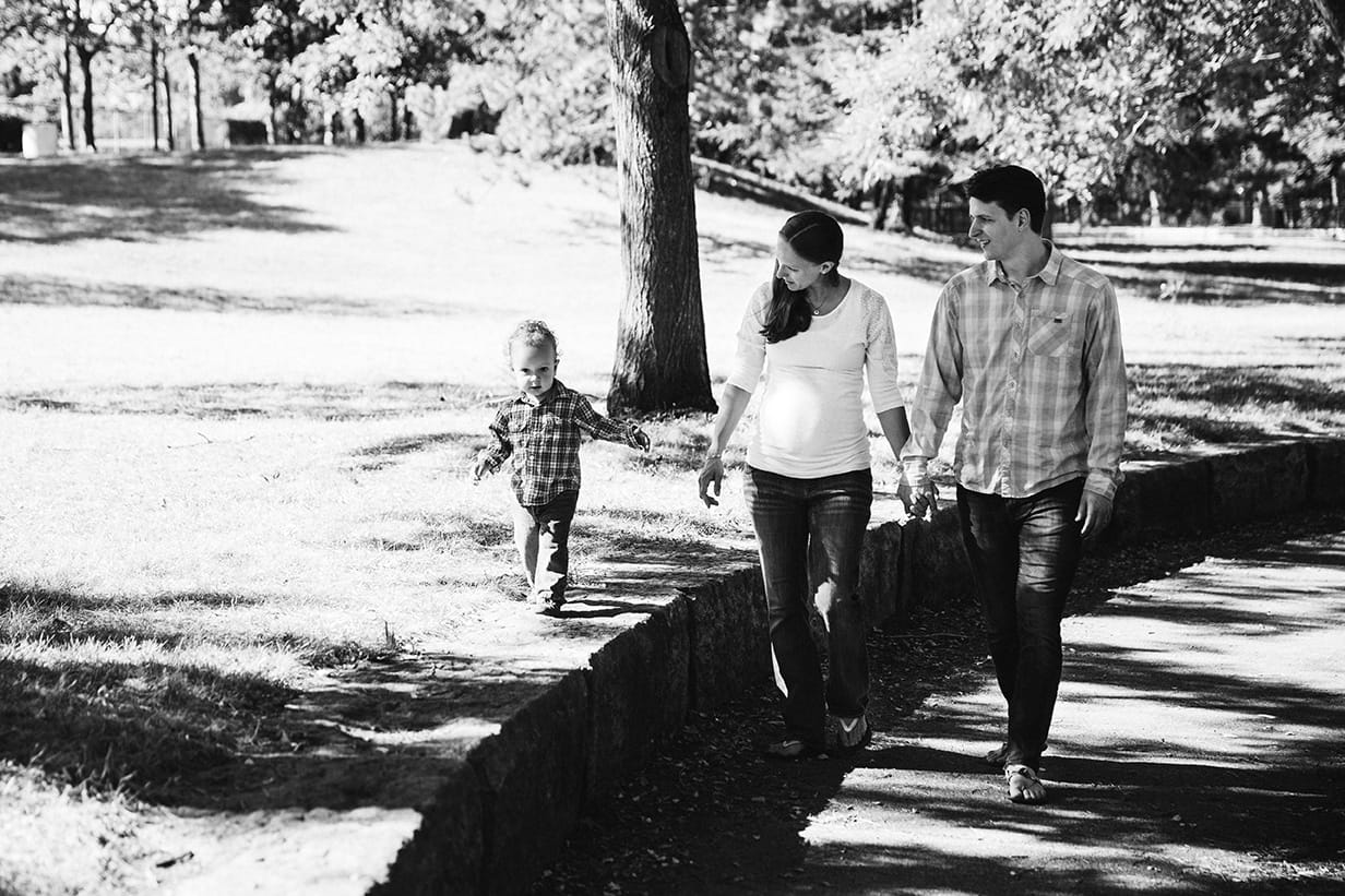 This documentary photograph of a family walking in the park is one of the best family photographs of 2016