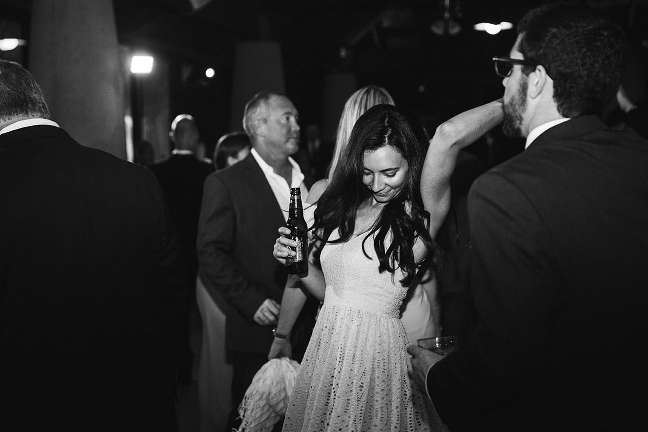 A documentary photograph of guest dancing during a plimoth plantation wedding in plymouth, massachusetts