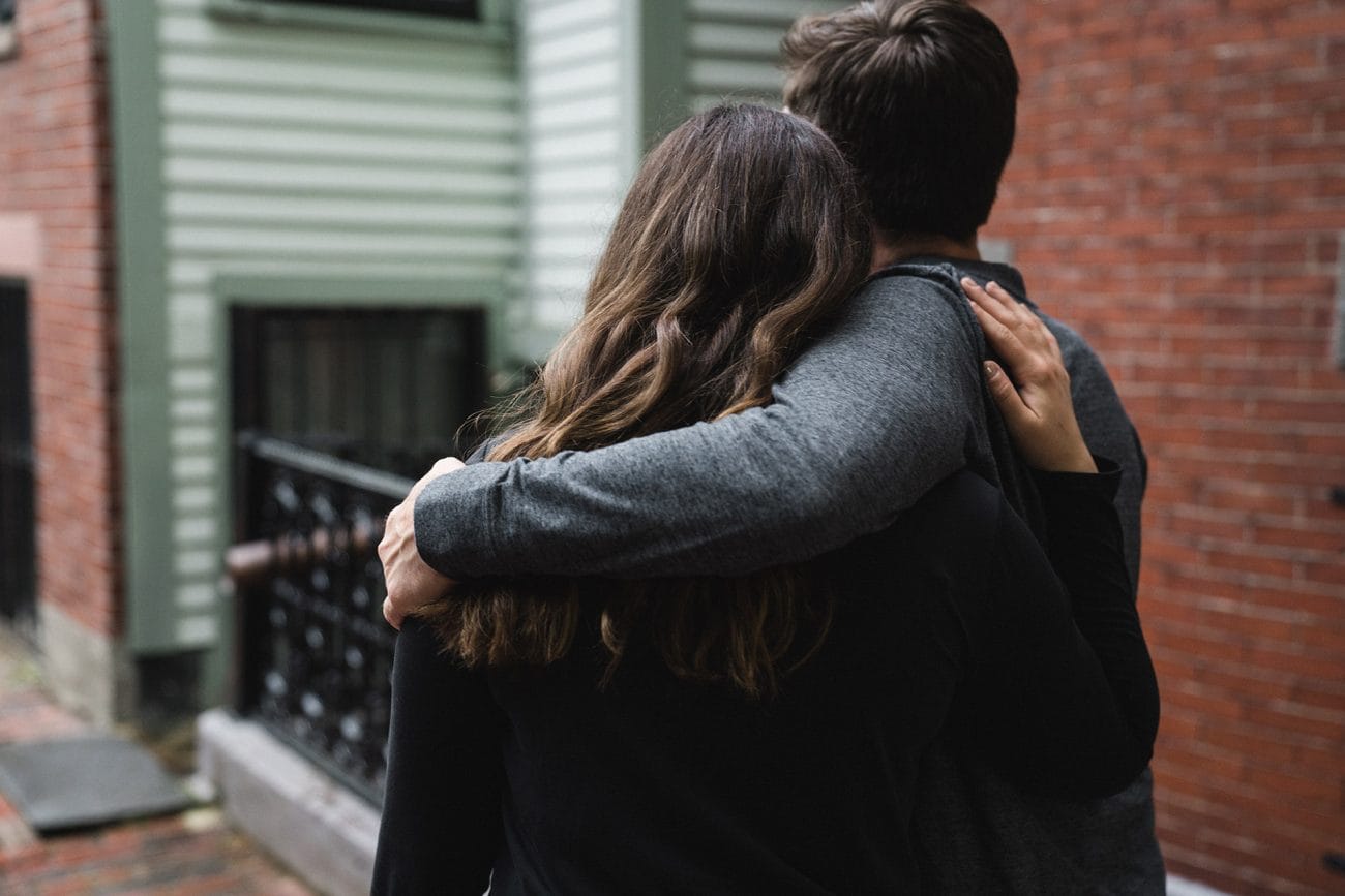 A documentary engagement session in their South End neighborhood of Boston