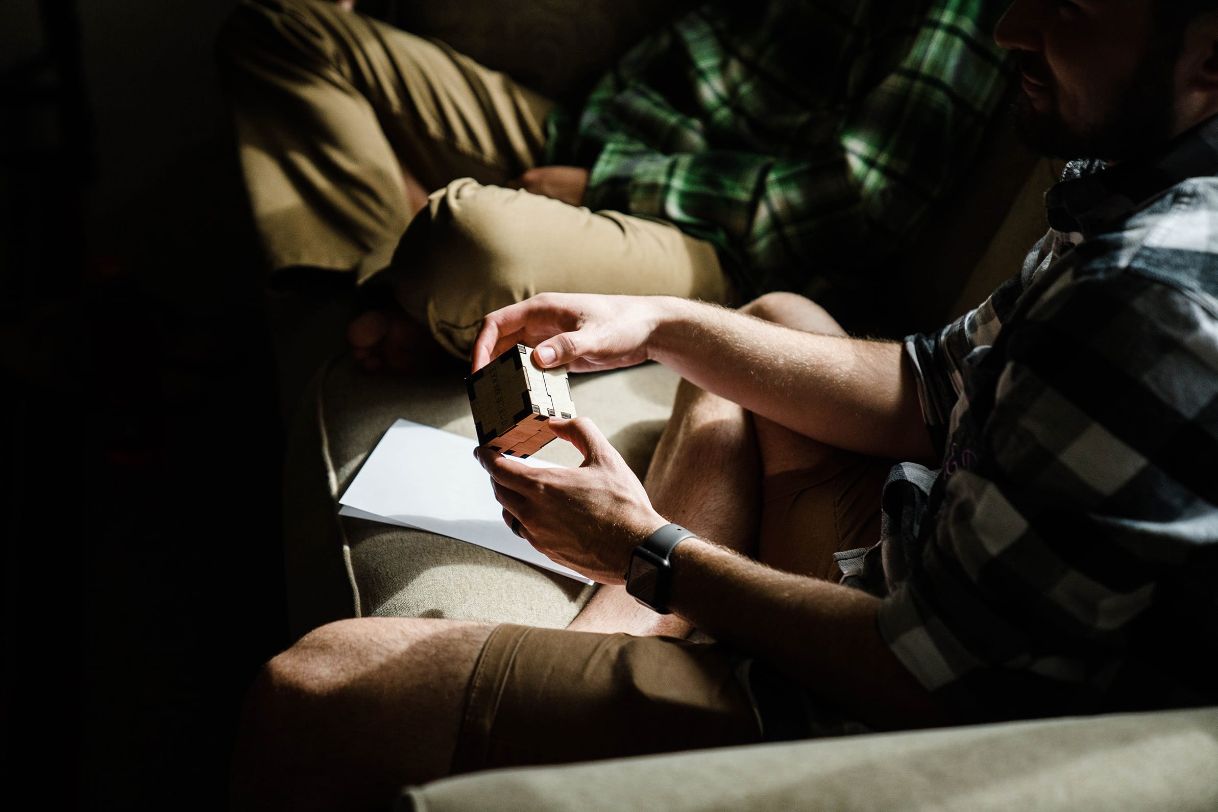 A best of Boston wedding photograph of best man holding the rings during a Friendly Crossways wedding