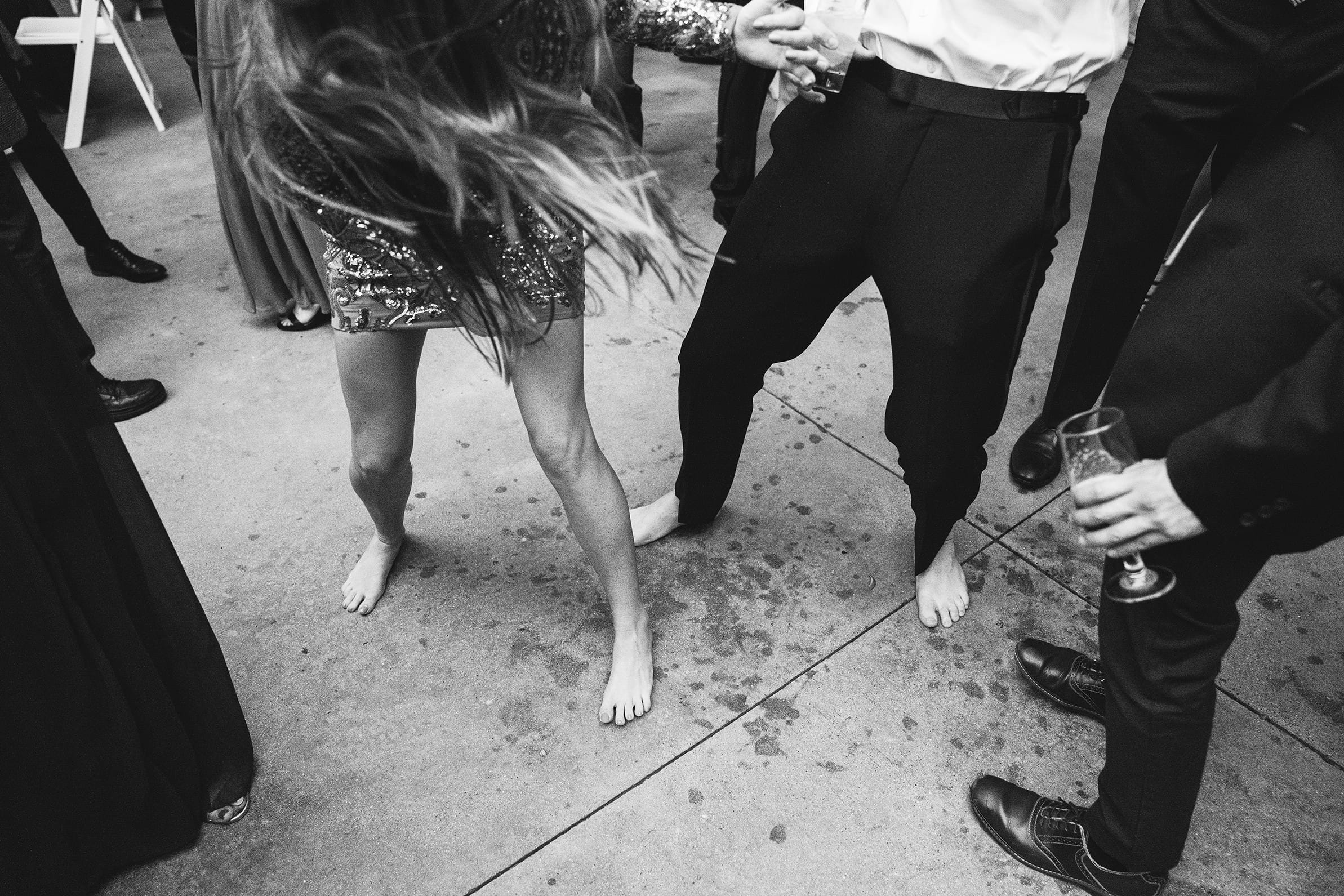 A best of Boston Wedding Photograph of guests dancing during an Willowdale estate wedding