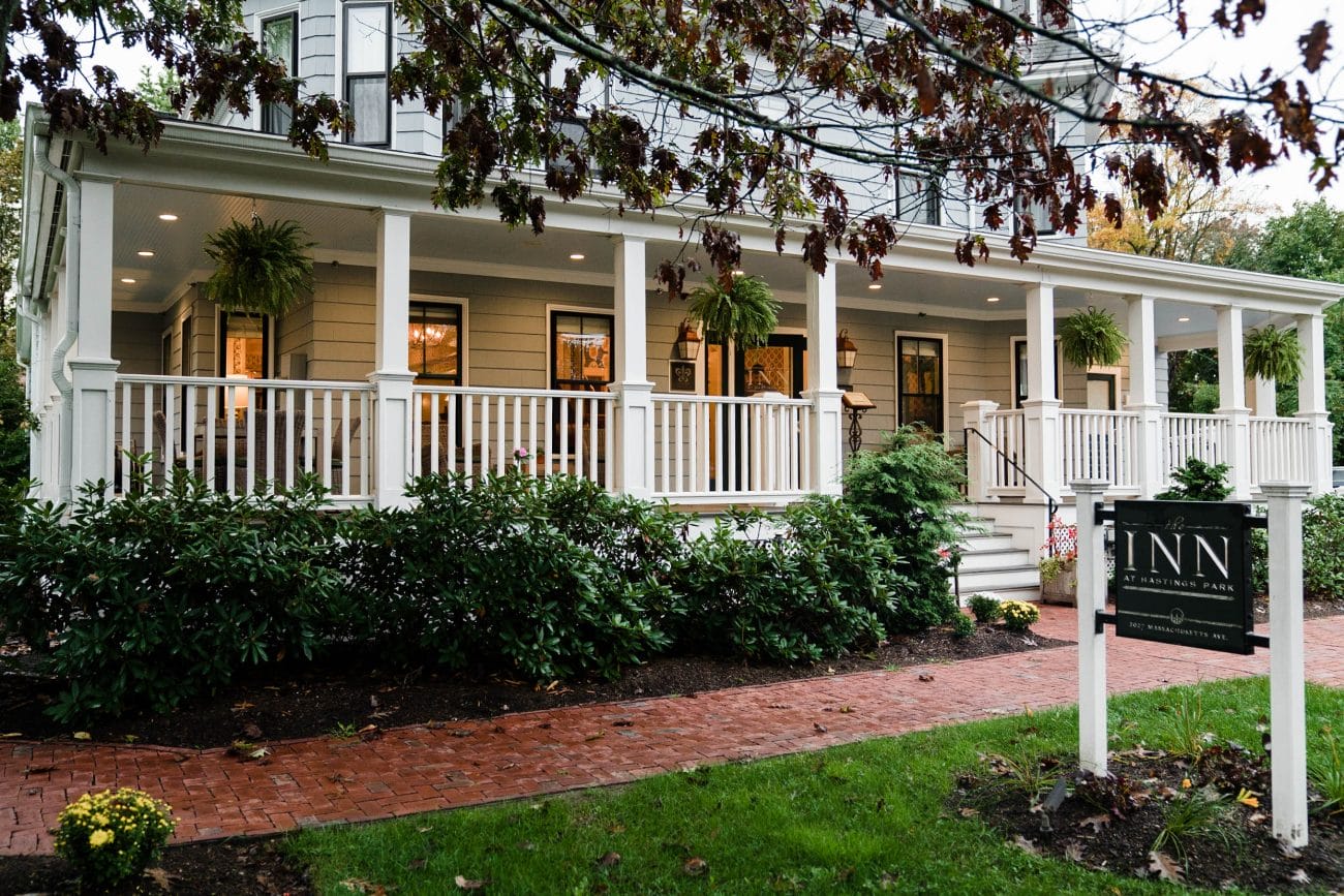Photograph taken outside of a Wedding at the Inn at Hastings Park